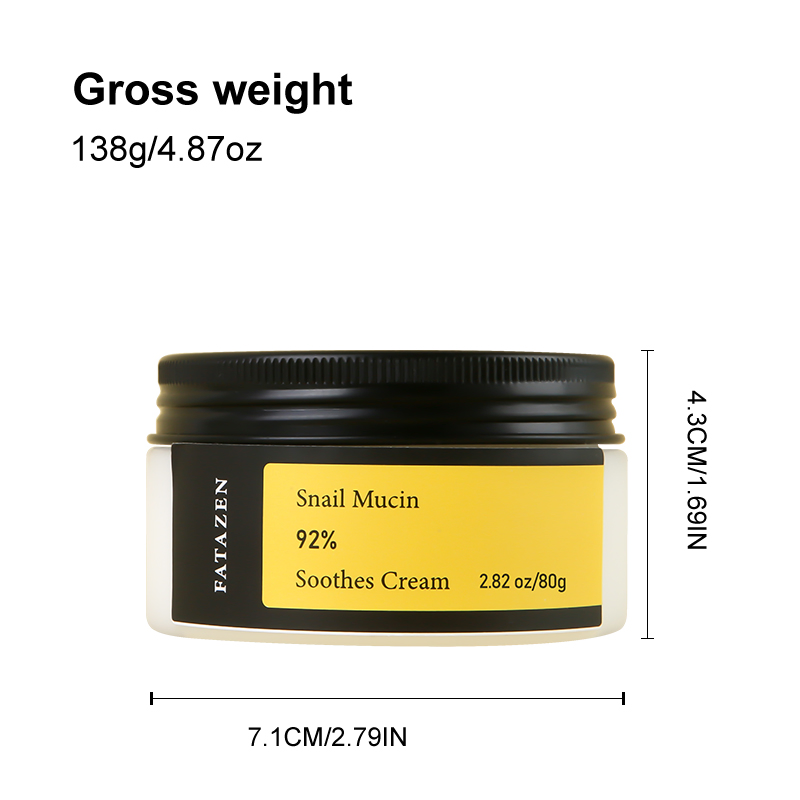 Long Lasting Hydration Anti Aging Winkle Moisturizing Snail Mucin Repairing Facial Cream