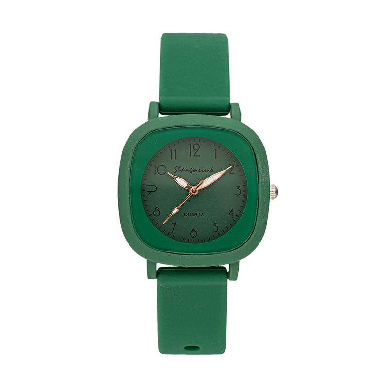 Hot Selling High-Color Girl Models Students Silicone Band Simple Quartz Watch