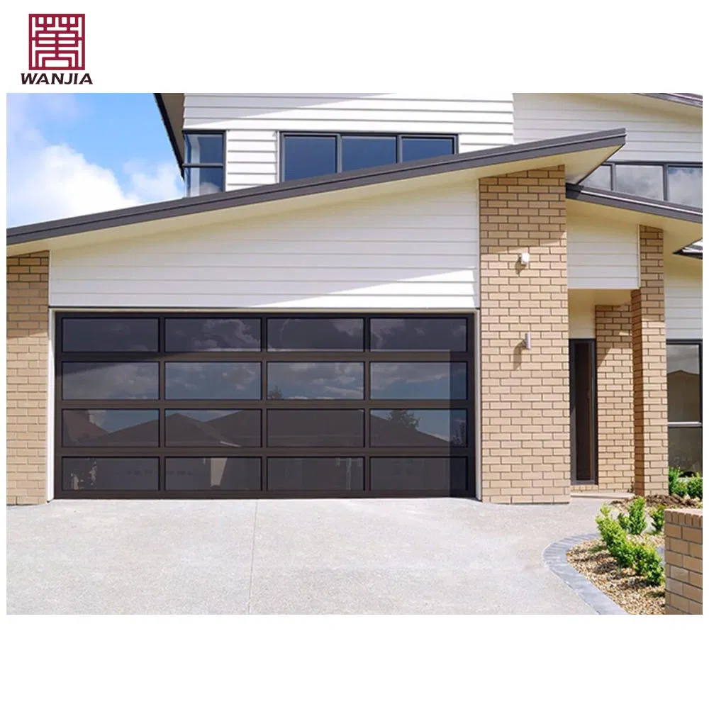 12X7 Residential Home Sectional Glass Garage Doors Aluminum Garage Door