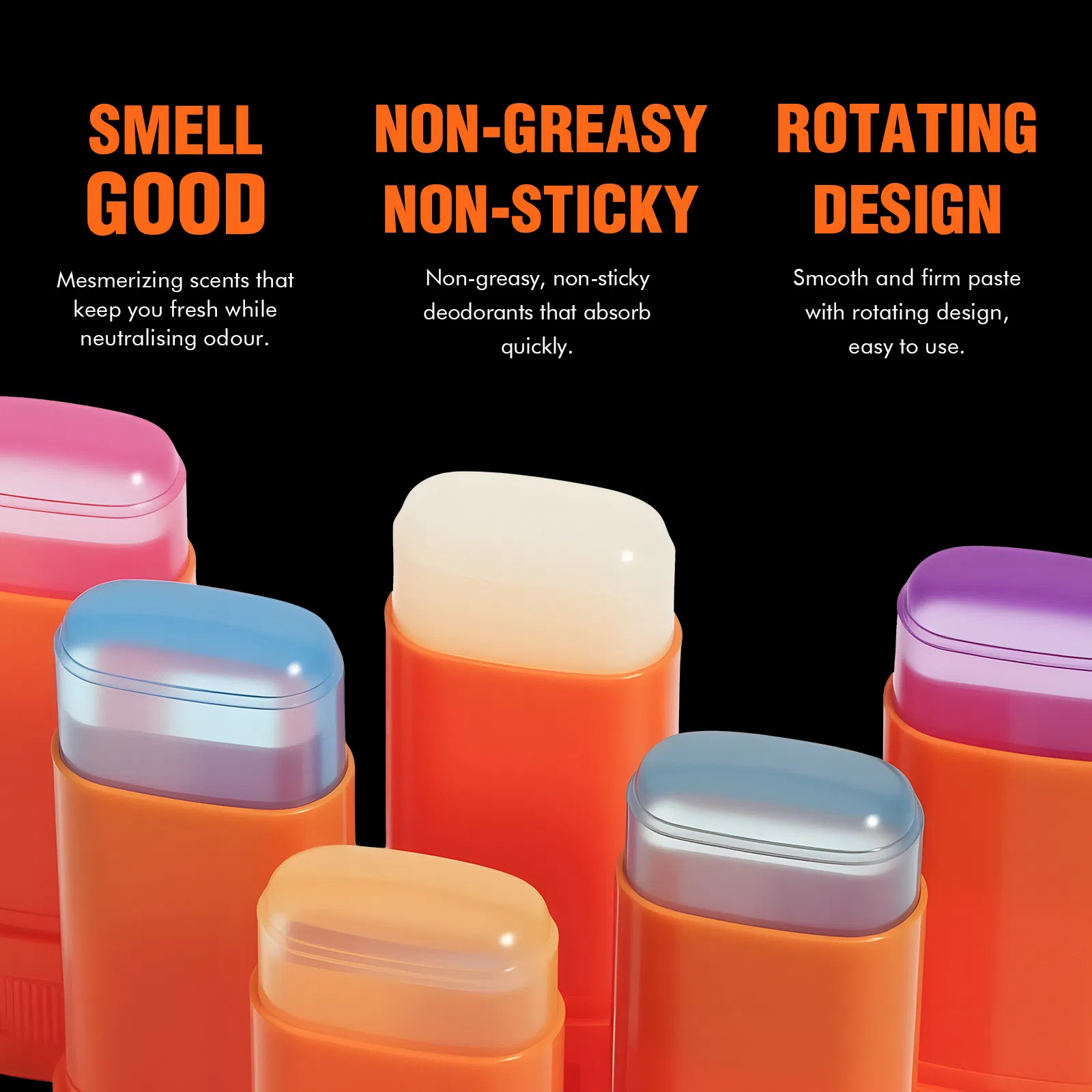 Natural Skin Deodorant with Soothing Beads for All-Day Freshness