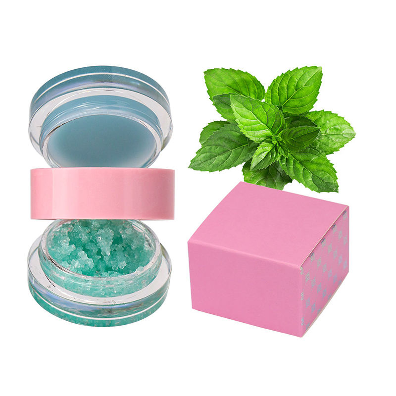 Cruelty Free Vegan Private Label Clear Lip Balm with Lip Scrub