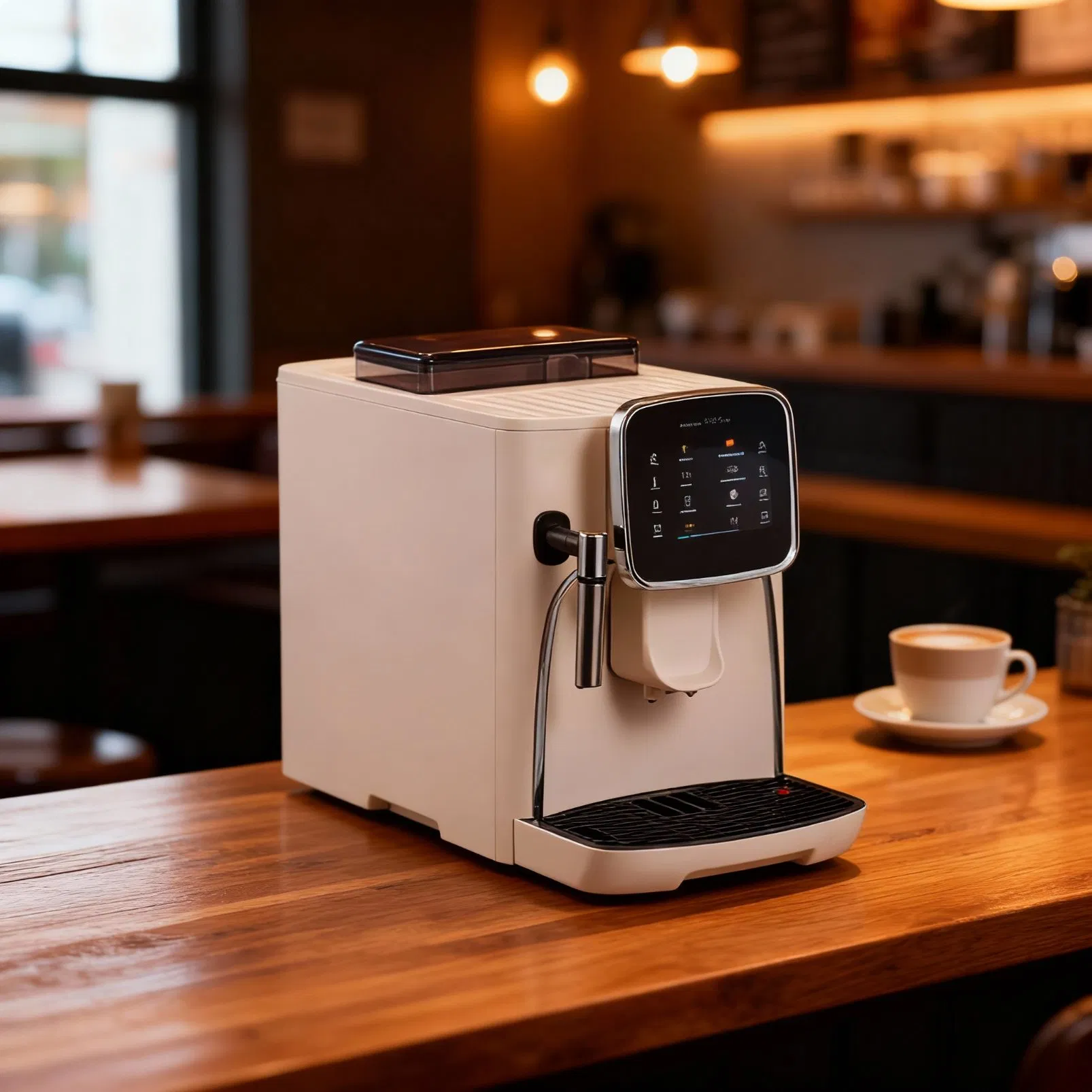 Commercial Coffee Machine for Office Use with Bean to Cup Fresh Grinding Technology