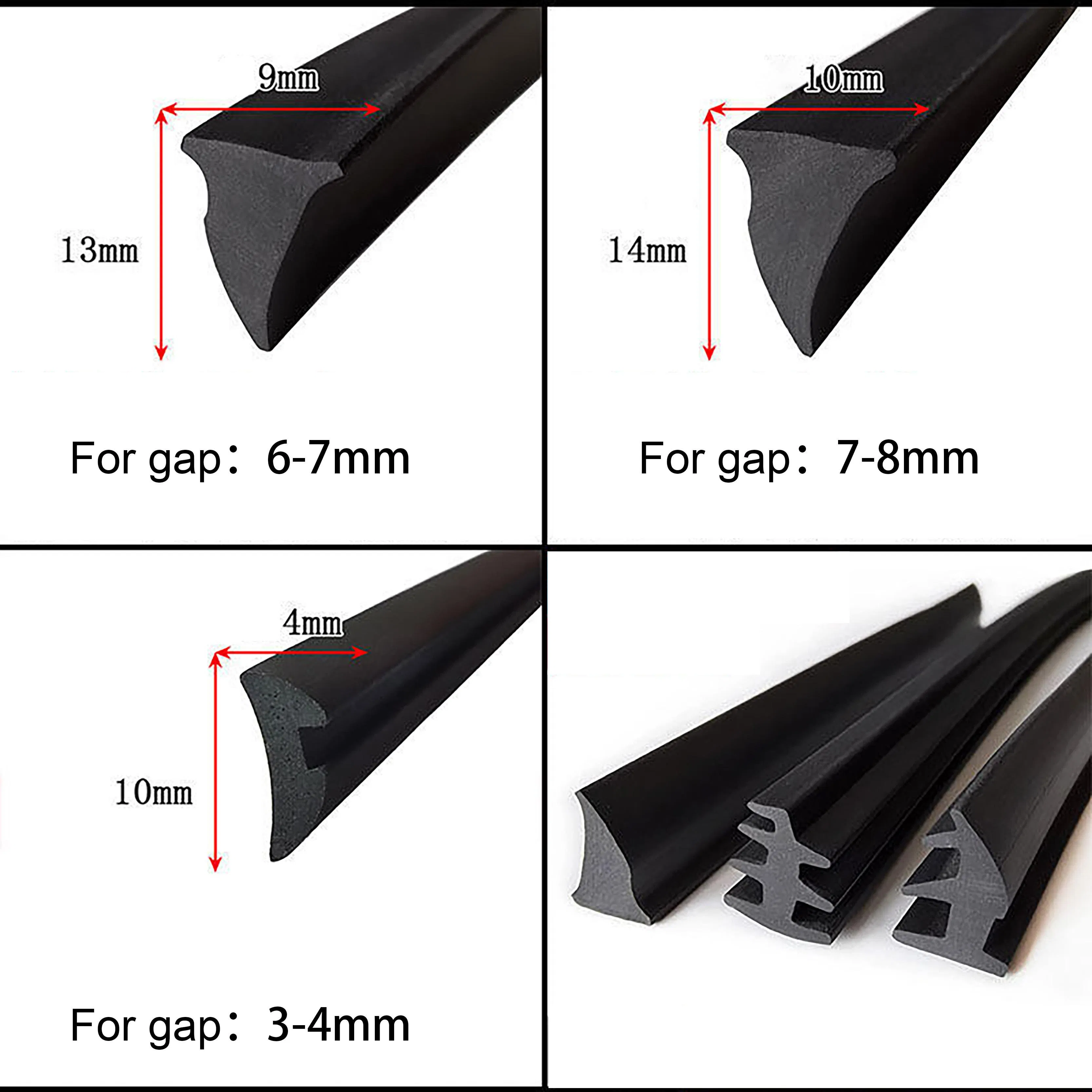 Glass Curtain Wall EPDM Rubber Wedge Seal Aluminium Door Seal