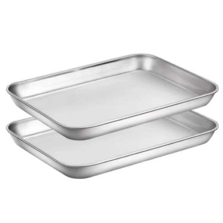 Stainless Steel Chef Cookie Toaster Baking Sheets Pan Tray for Oven Baking