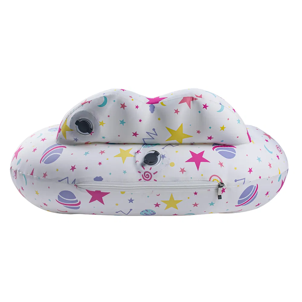TPU Inflatable Nursing Pillow Portable Aid Pillow with Washable Cotton Cover