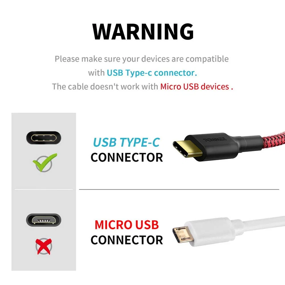 High Quality Nylon Braided USB a 3.1 to USB C Fast Charger Flexible Type C Cable