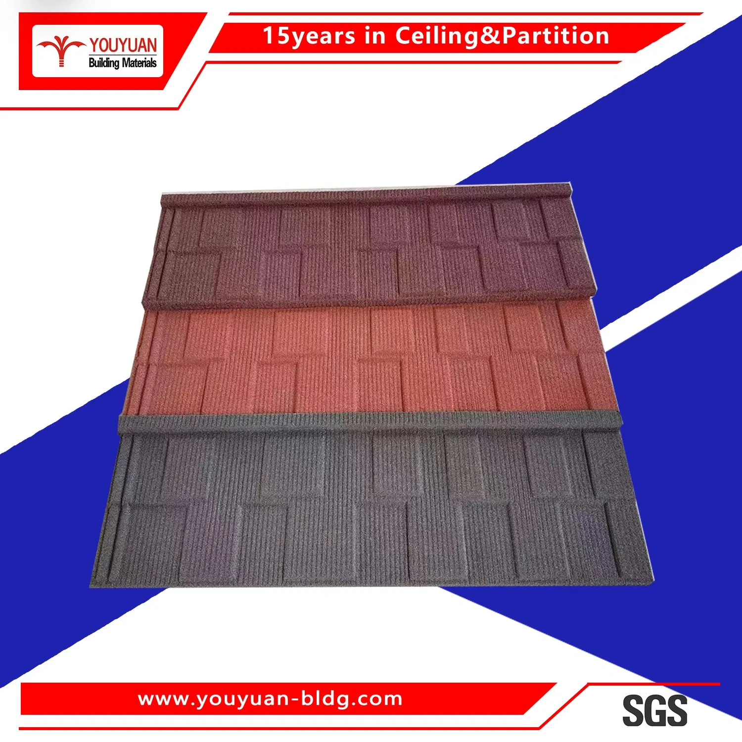 Stone Coated Steel Roof/Stone Coated Roofing Tile/Stone Coated Metal Rooing Tile/Roof Sheet