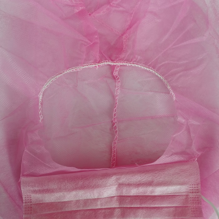 Disposable Pink Customized 2 Ply Face Mask Non Woven Balaclava Ninja PP Astronaut Astro Caps