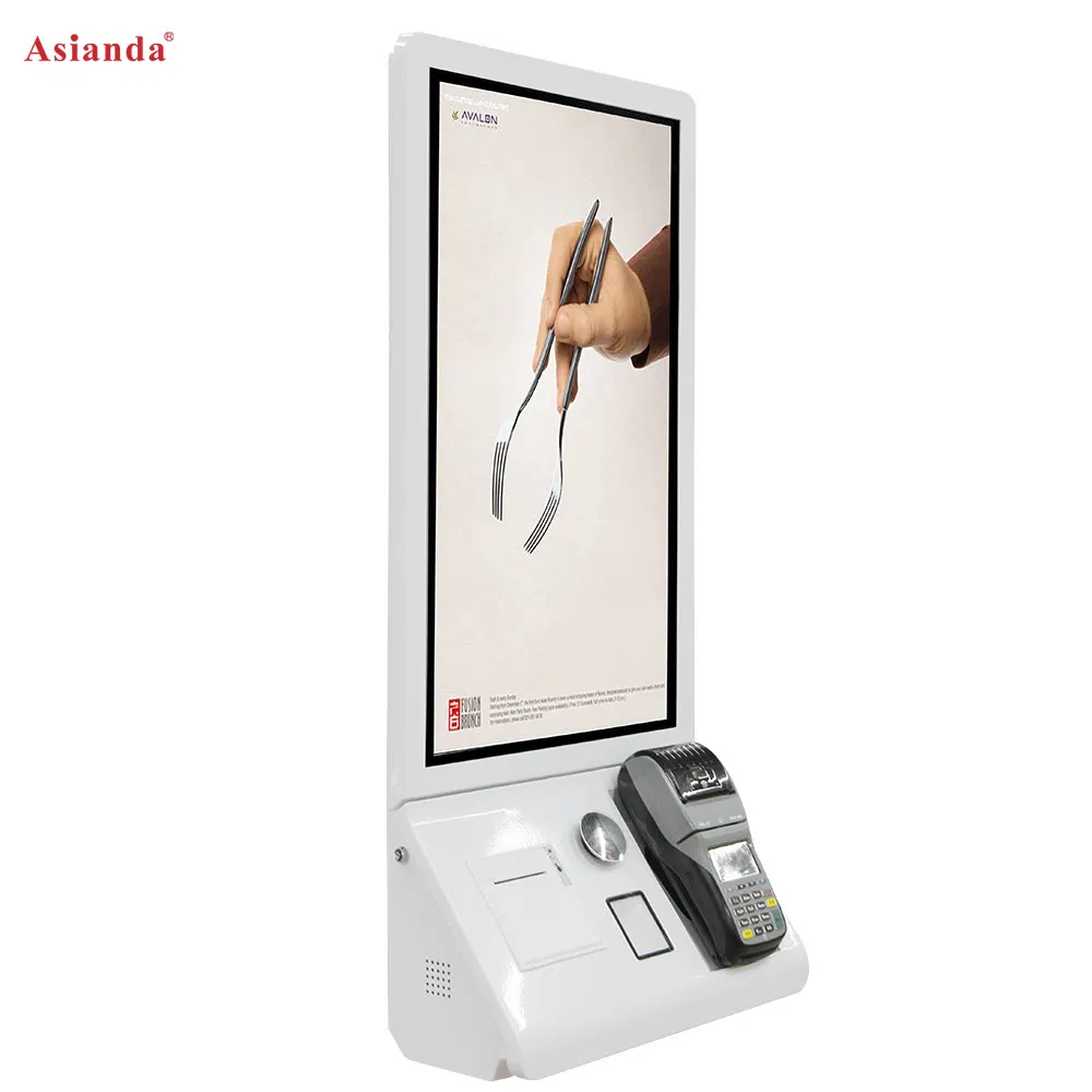 Latest Self-Design 24 Inch Self Service Touch Screen Payment Kiosk Pop Machine Self Ordering Machine Terminal for Fast Food restaurant