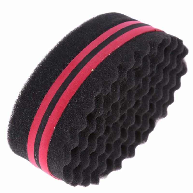 Hair Magic Twist Sponge Two Sides Dread Afro Coil Barber Sponge for Curl Curling Sponge Brush Men and Women Foam Hair Wave Sponge Big and Small Holes