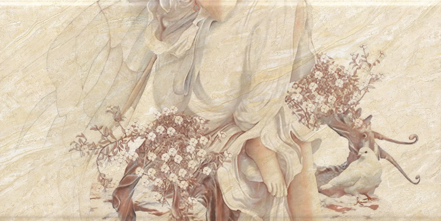 Light Color Marble Design Ceramic Wall Tile