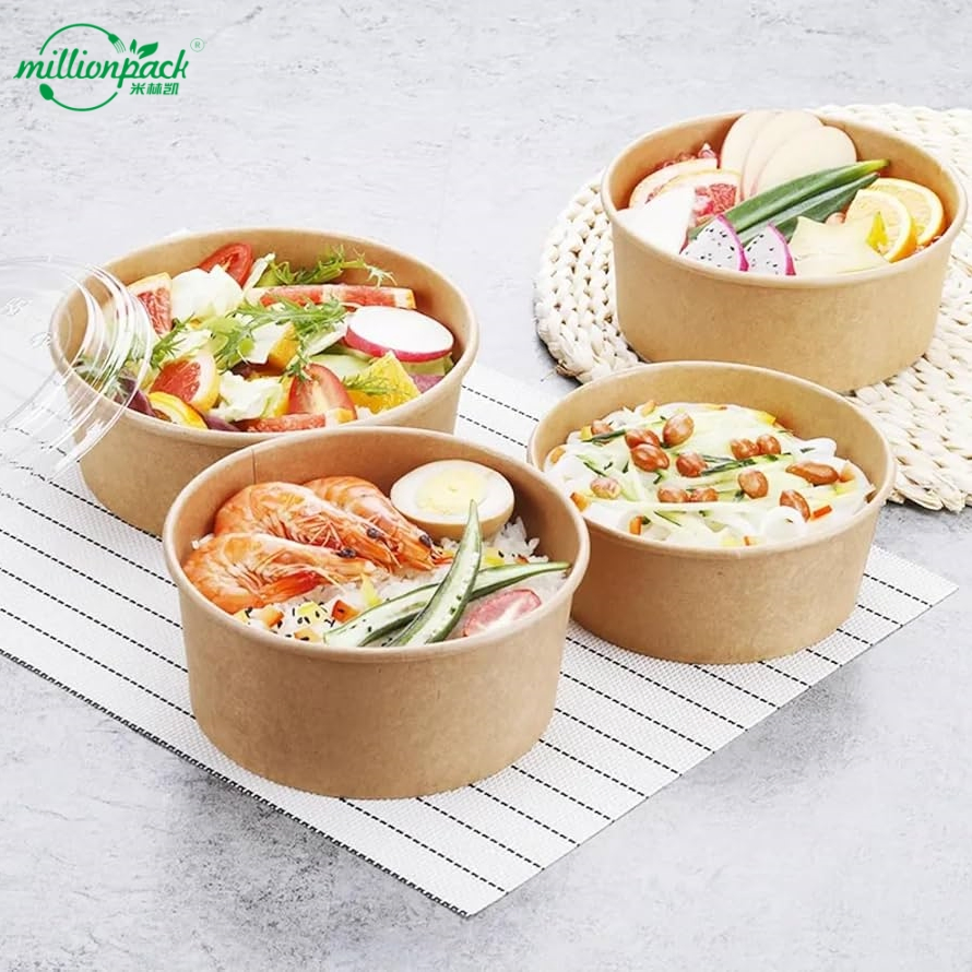 Compostable Pulp Bowl for Environmentally Conscious Cafes and Green Restaurants