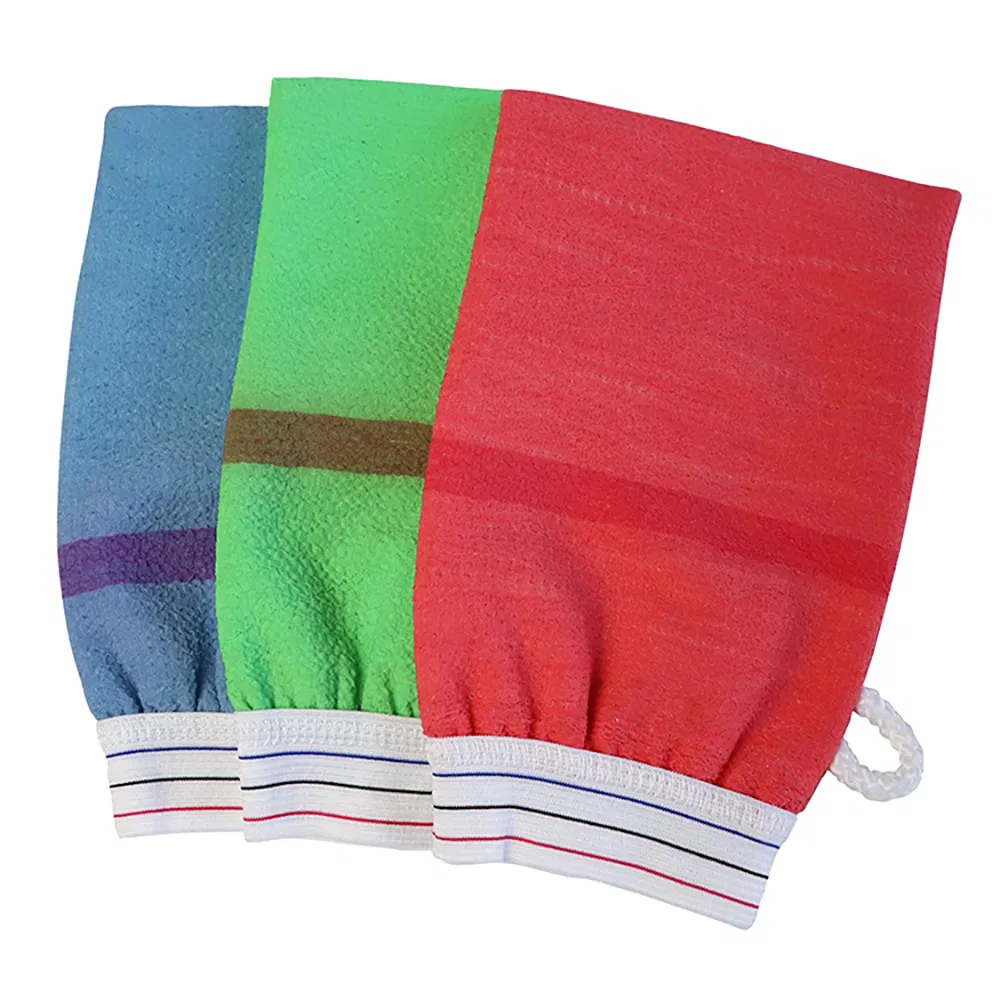 New Style Bath Sponge Exfoliating Mitt Glove Body Sponge Bath Wash Viscose Fabric for Exfoliating Glove Sponge