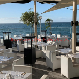 Outdoor Gas Fireplace with Glass View Flame Muztag Mkiii