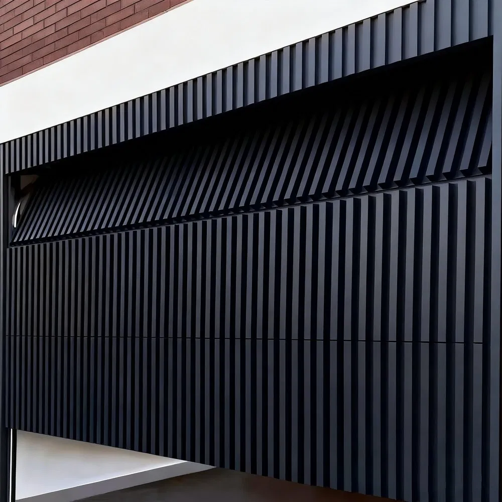 Controlled Automatic Sectional Aluminum Panel Garage Door for Contemporary Automotive 4s Shops