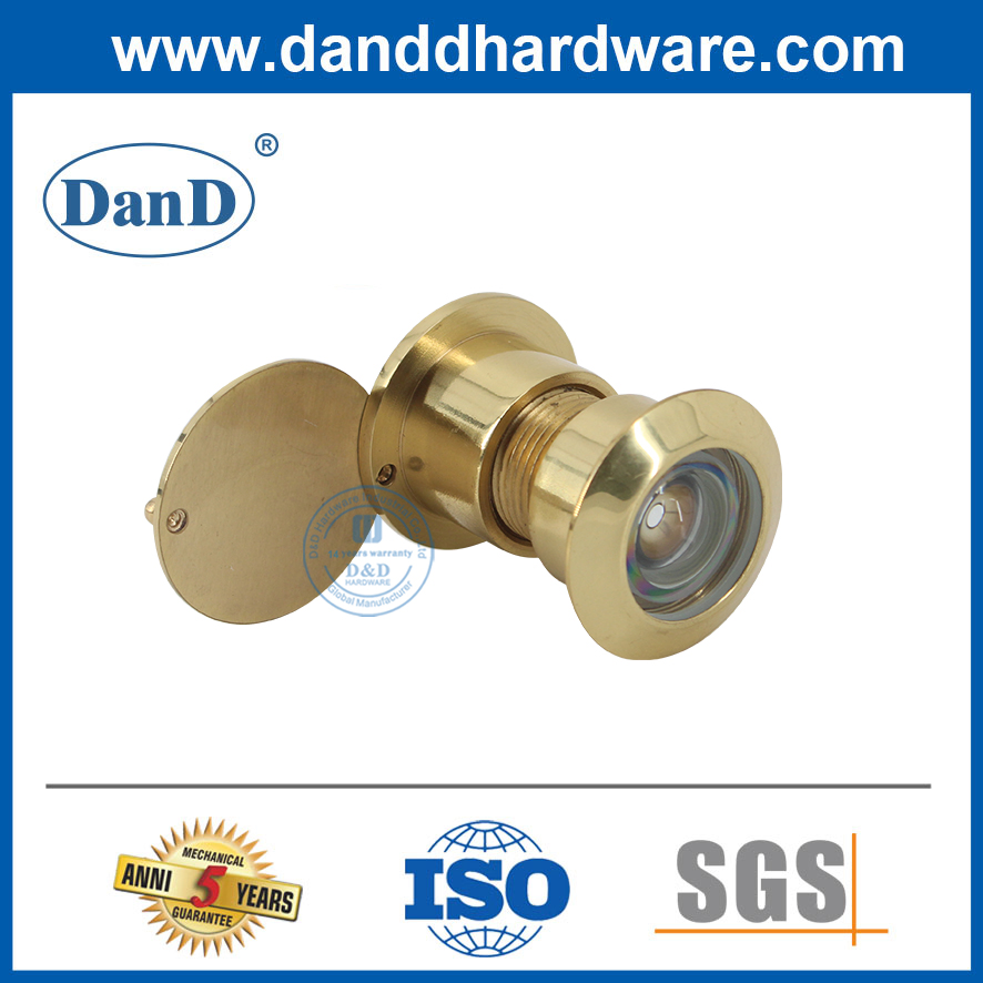 Security Polished Brass Zinc Alloy Front Door View Hole Peephole