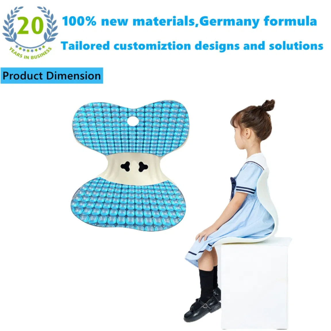 Premium Posture Corrector with Lumbar Support Gel Cushion