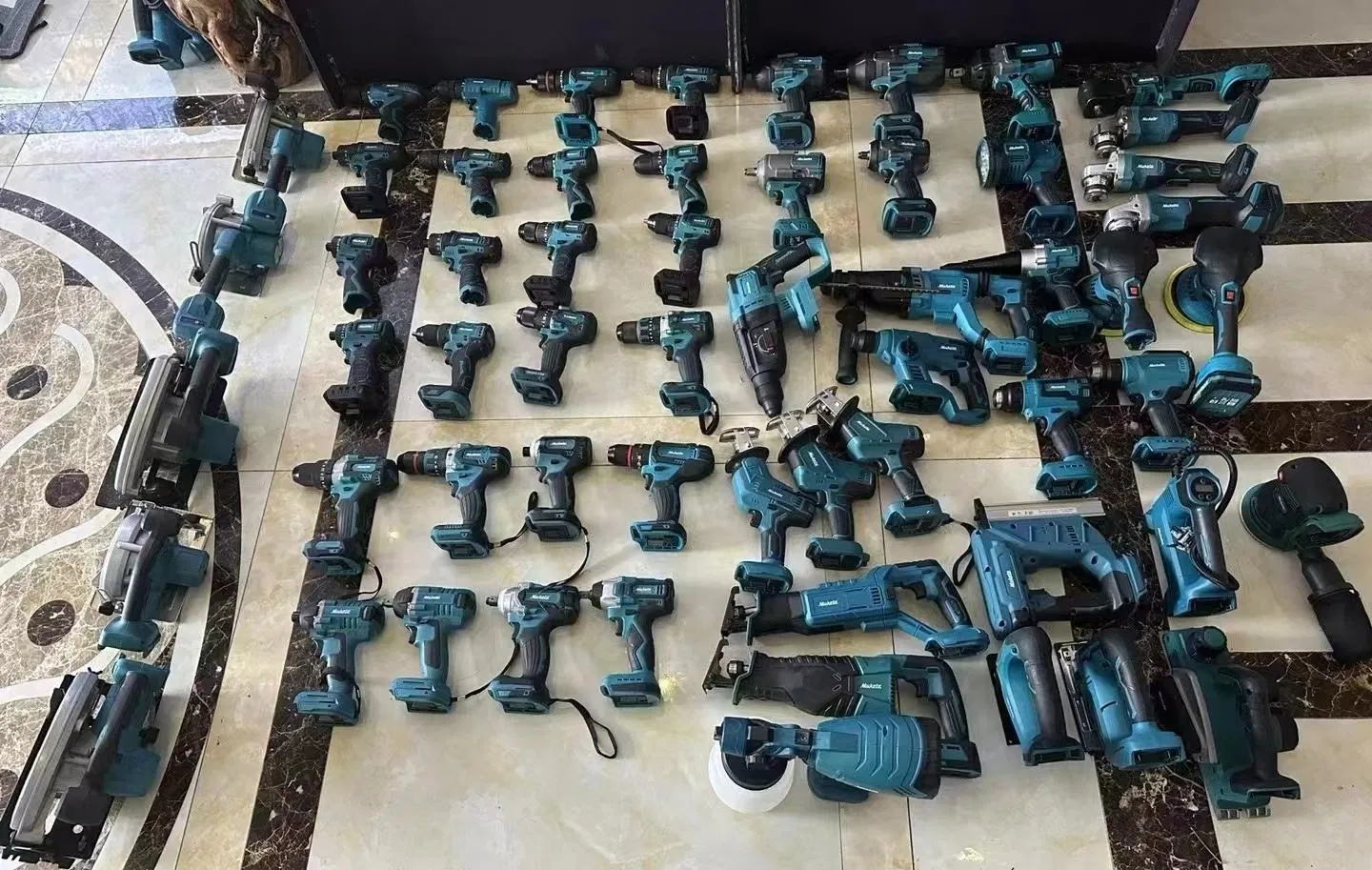 Cisivis Powerful Portable Power Tool Set Heavy Duty Multi Tool Box with 21V Electric Drill Set. Power Tool Set