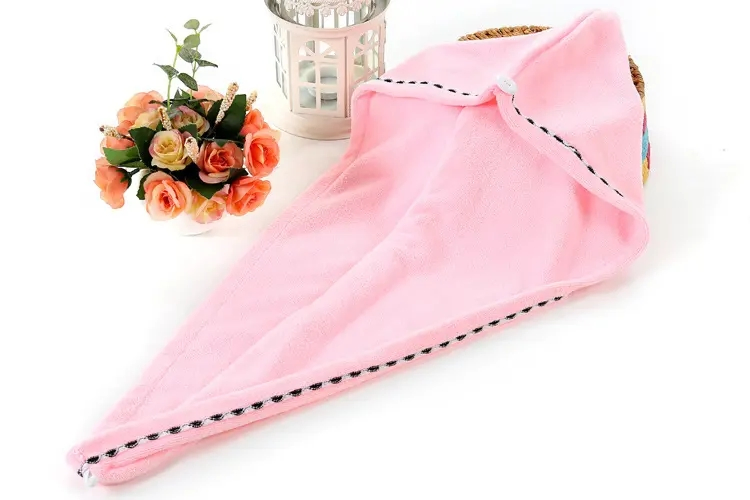 Fashionable Microfiber Fast Drying Shower Cap Salon Hair Wrap Towel