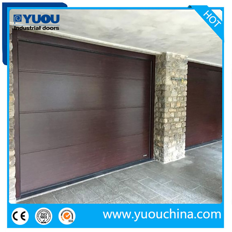 Electric Commercial Insulated Steel Overhead Garage Doors with Windows for Villa