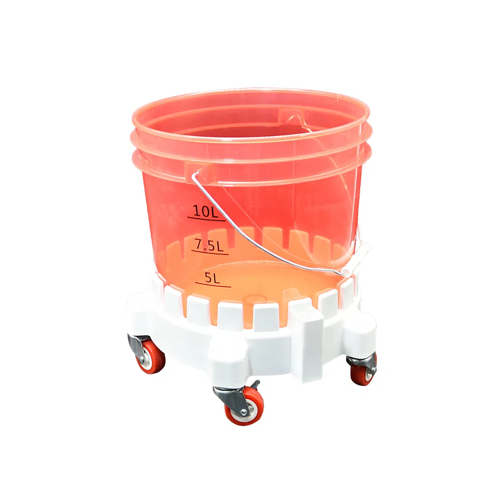 Portable Washing Bucket Car Wash Clear Bucket Filter Dolly Tool