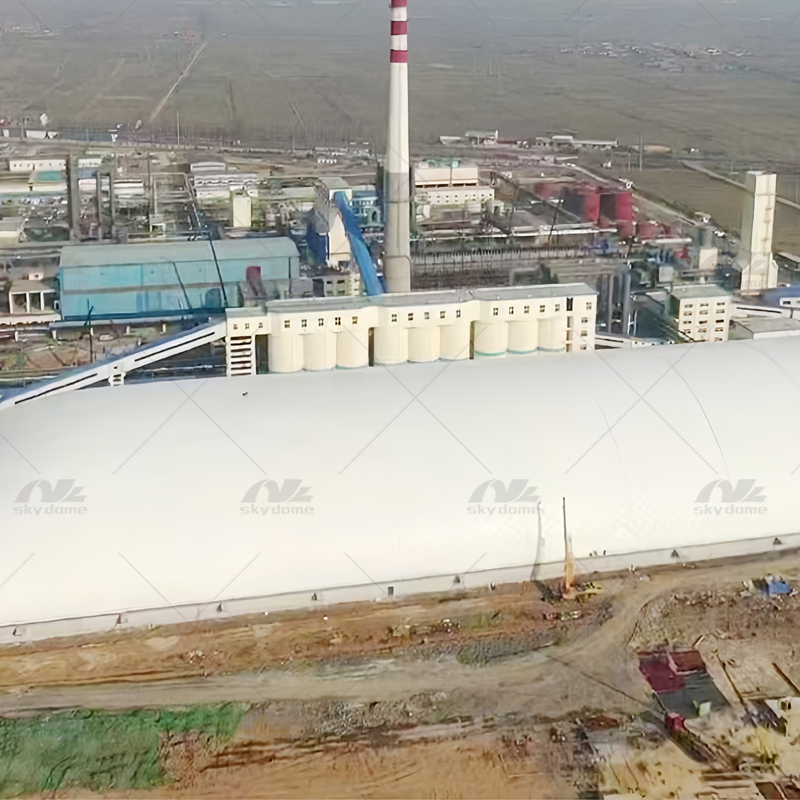 PVDF Inflatable Membrane Building Industry Coal Storage Dome