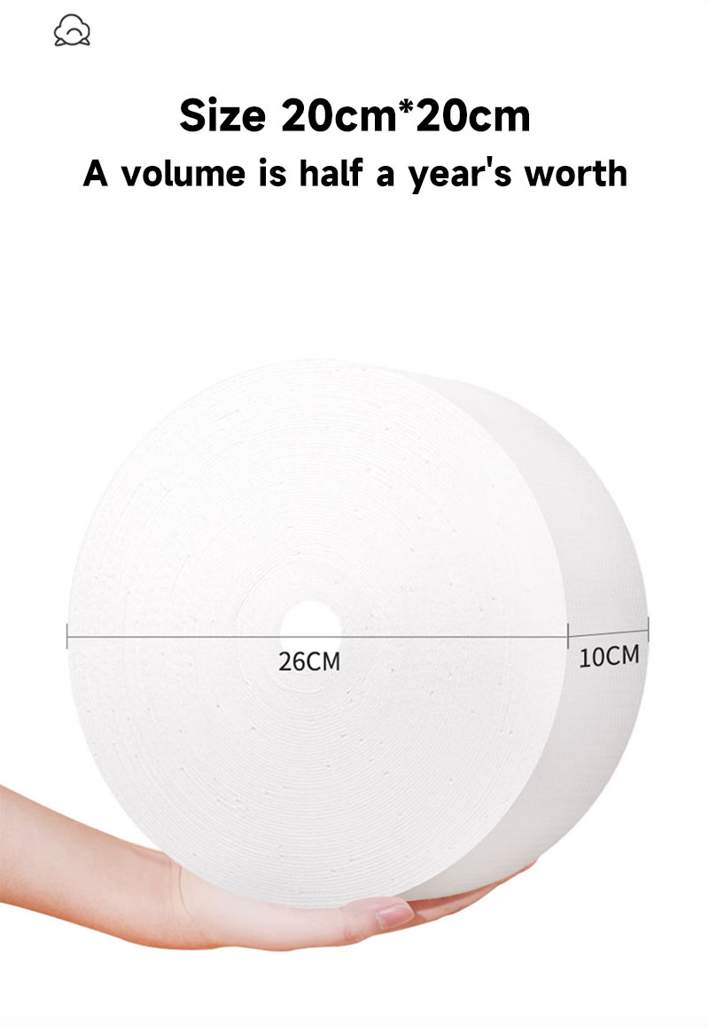 Factory Large Thicken Facial Towel Roll Cotton Soft Disposable Facial Towel Pearl Texture Non-Woven Cotton Tissue Paper