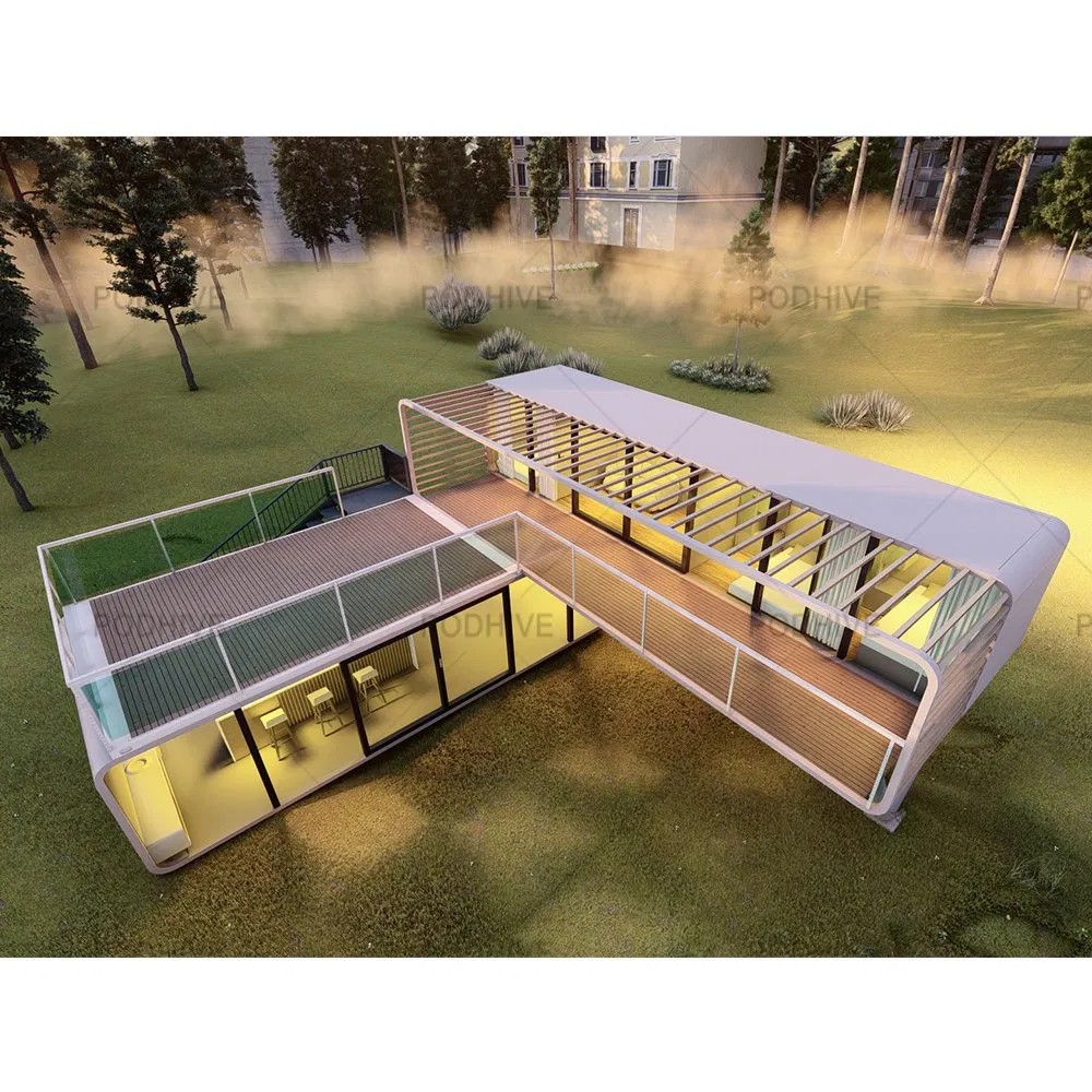 2-Story China's 20FT/40FT Customizable Apple Cabin Modular Homes