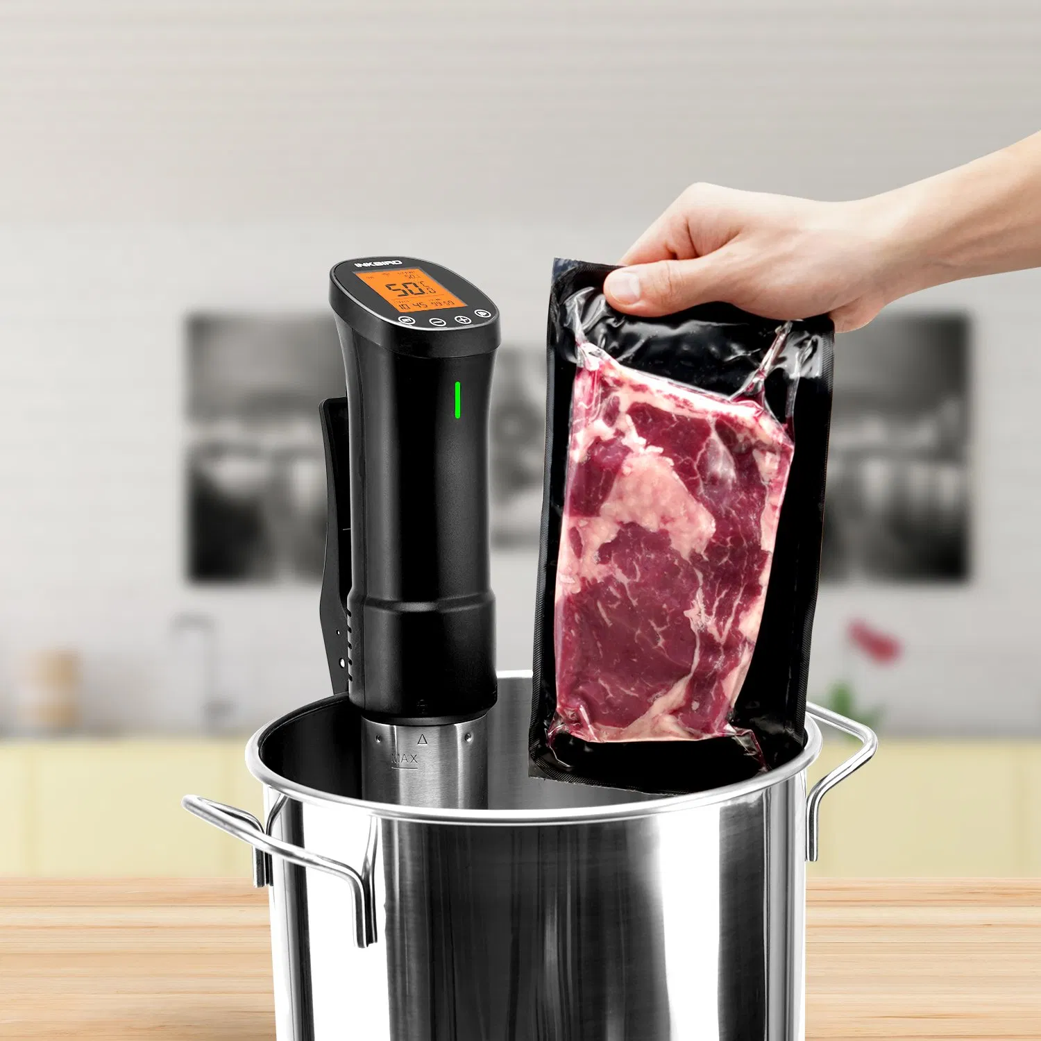 Inkbird Isv-200W WiFi Remote Control Sous Vide Machine with LCD Screen