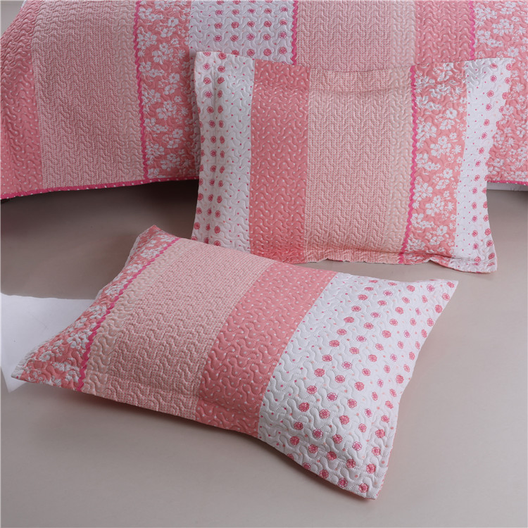 Water Wash Ultrasonic Summer Quilt Coverlet Bedding Set