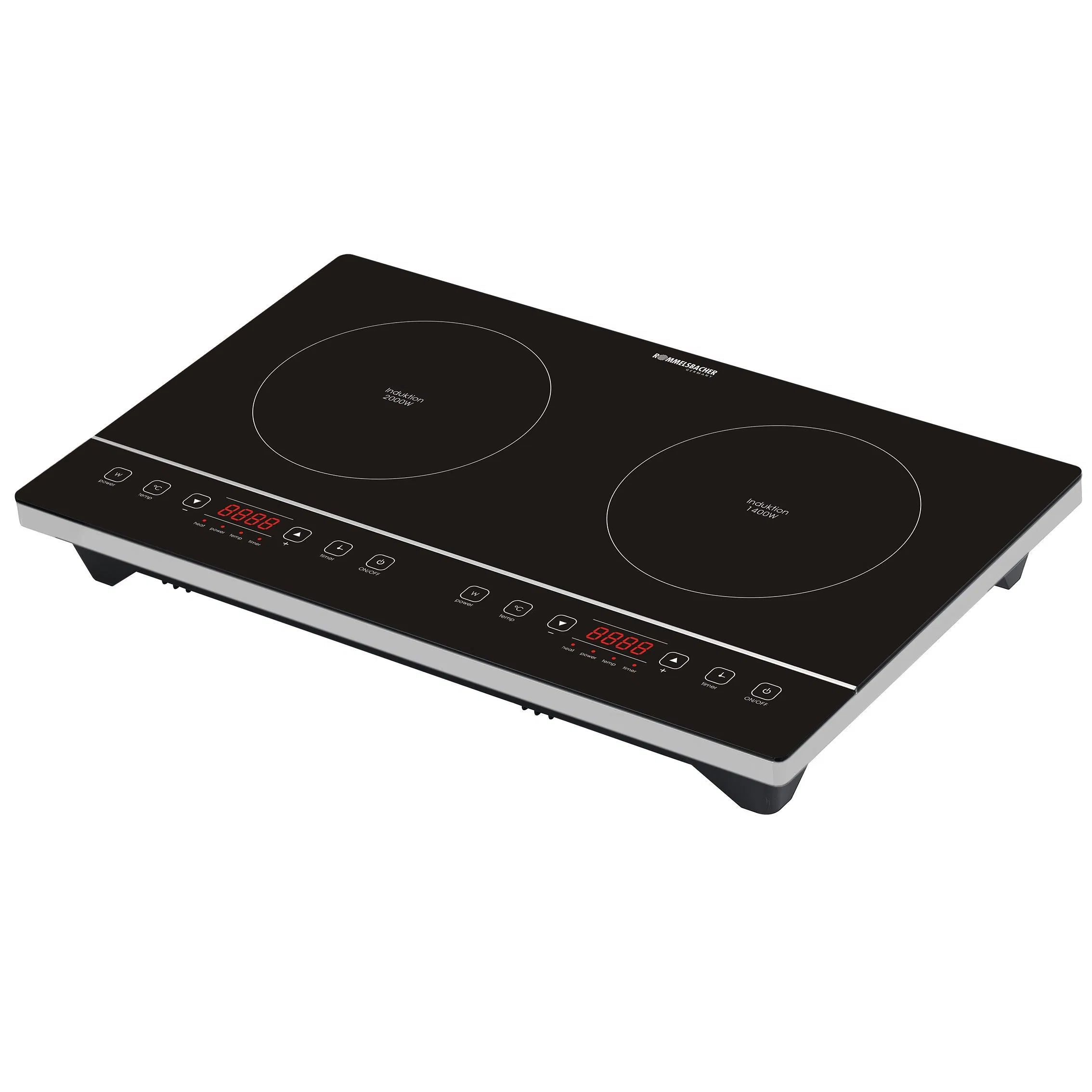 Single Induction Cooker Sensor Touch Control Full Glass Simple Function with Strong Body 2000W CE CB Passed