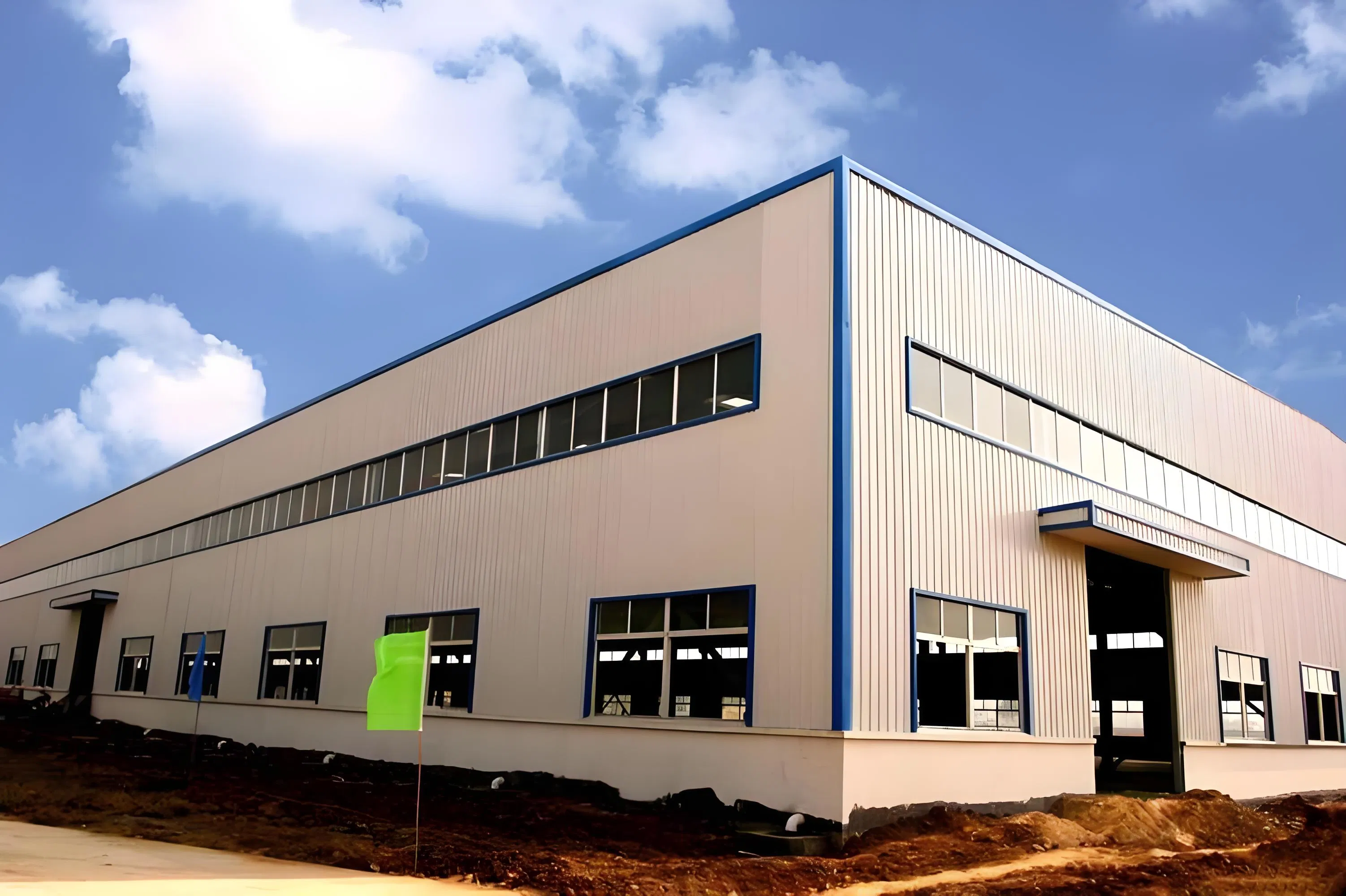 High Precision Large Span Easy Installation Construction Factory Building for Storage Facility Durable for 50 Years