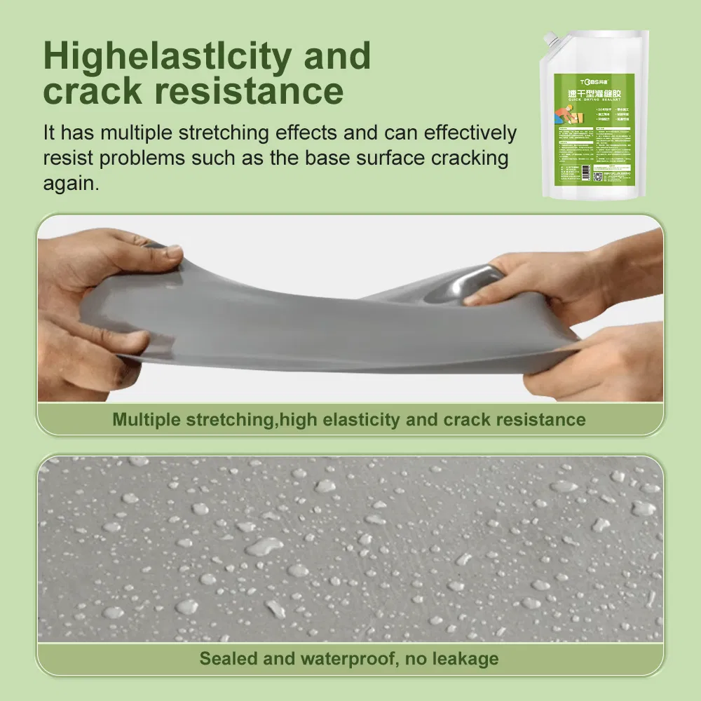 500g Self-Leveling Acrylic Concrete Road Crack Filling Glue Liquid Coating for Wall Pavement Concrete Crack Joint