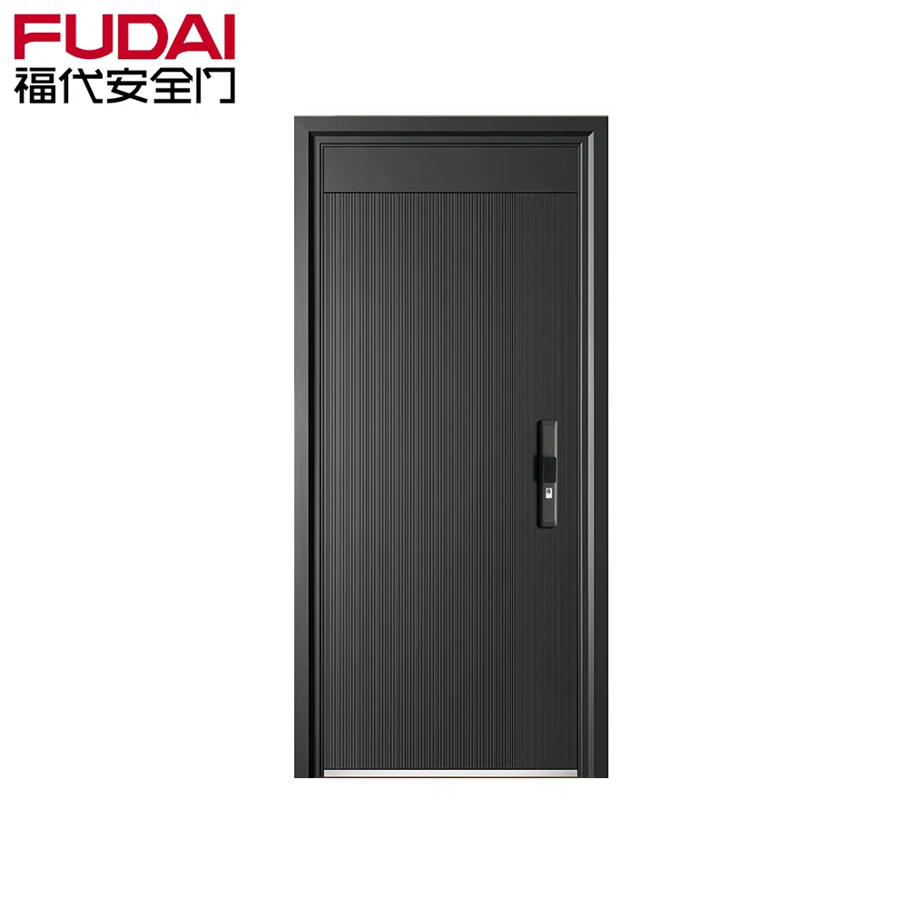 Main Entrance Modern Outdoor Luxury Anti-Theft Steel Exterior Front Safety Door