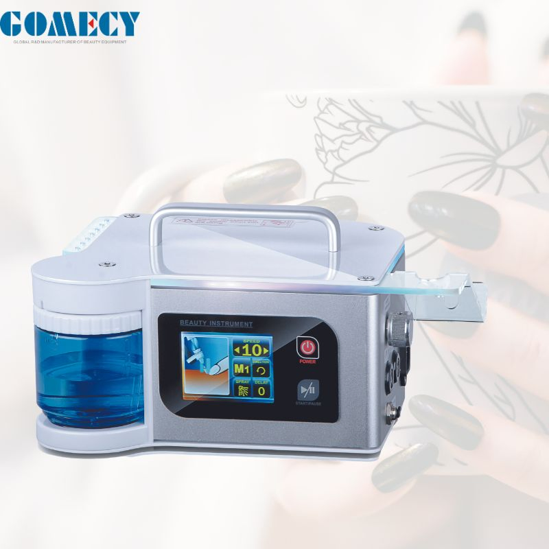 Gomecy Adjustable Electric Nail Drill Bits Water Spray Pedicure Manicuring Nail Polisher
