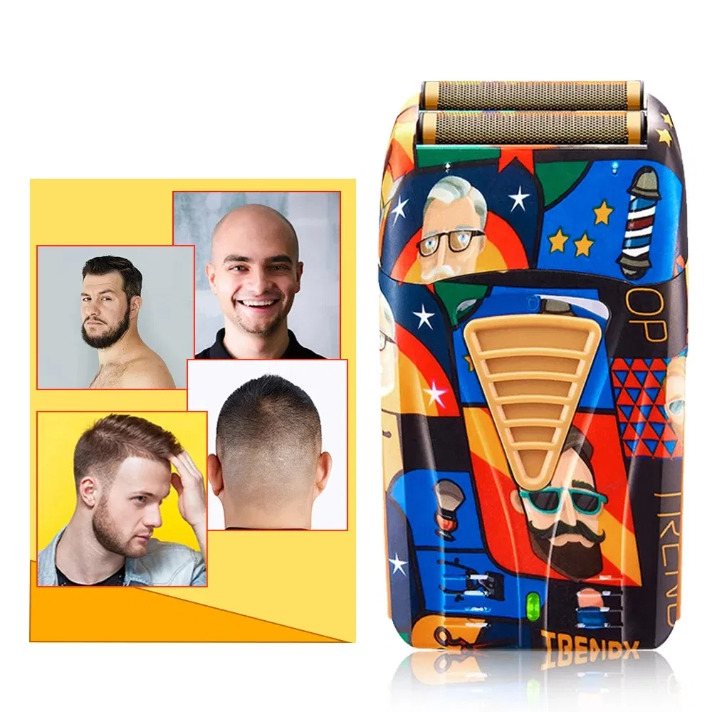 Double Net Dismantling Water Washing Hair Clipper Men's Beard Trimmer Graffiti Shaver