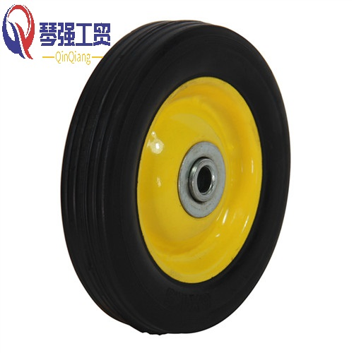 Replaceable Solid Rubber Wheel for Hand Trucks, 6X1.5 Inch