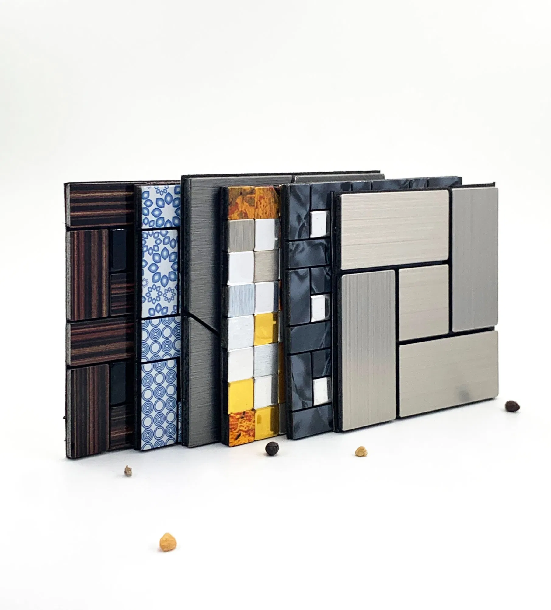 Aluminum Mosaic with Self Adhesive for DIY Wall Decoration Bath Room Kitchen Living Room Decoration Easy Installation High Quality Interior Decorative Material