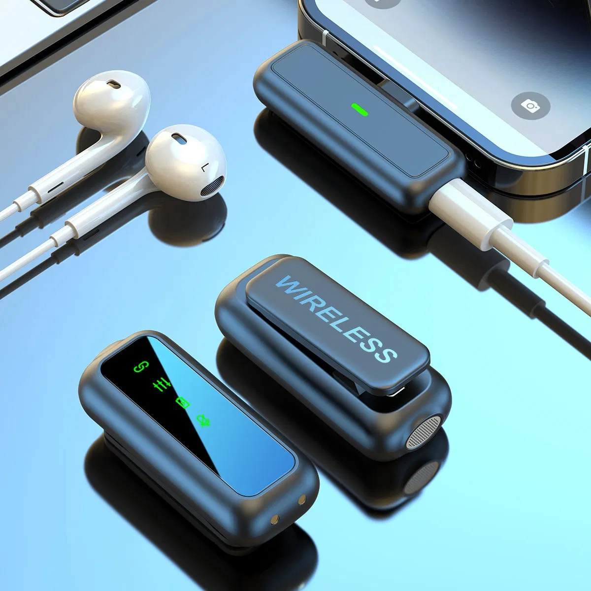 High-Quality Wireless Lavalier Microphone for Smartphones and Android Devices