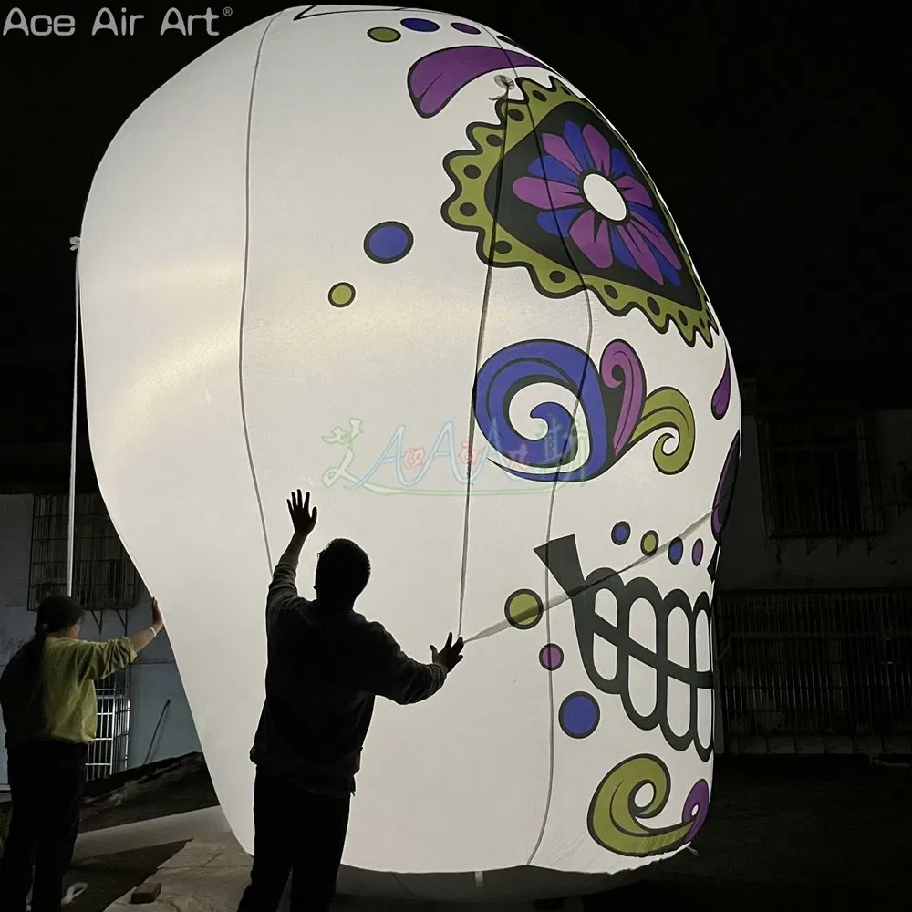 High Quality Inflatable Scary Skull Model Halloween Monster for Decoration or Holiday