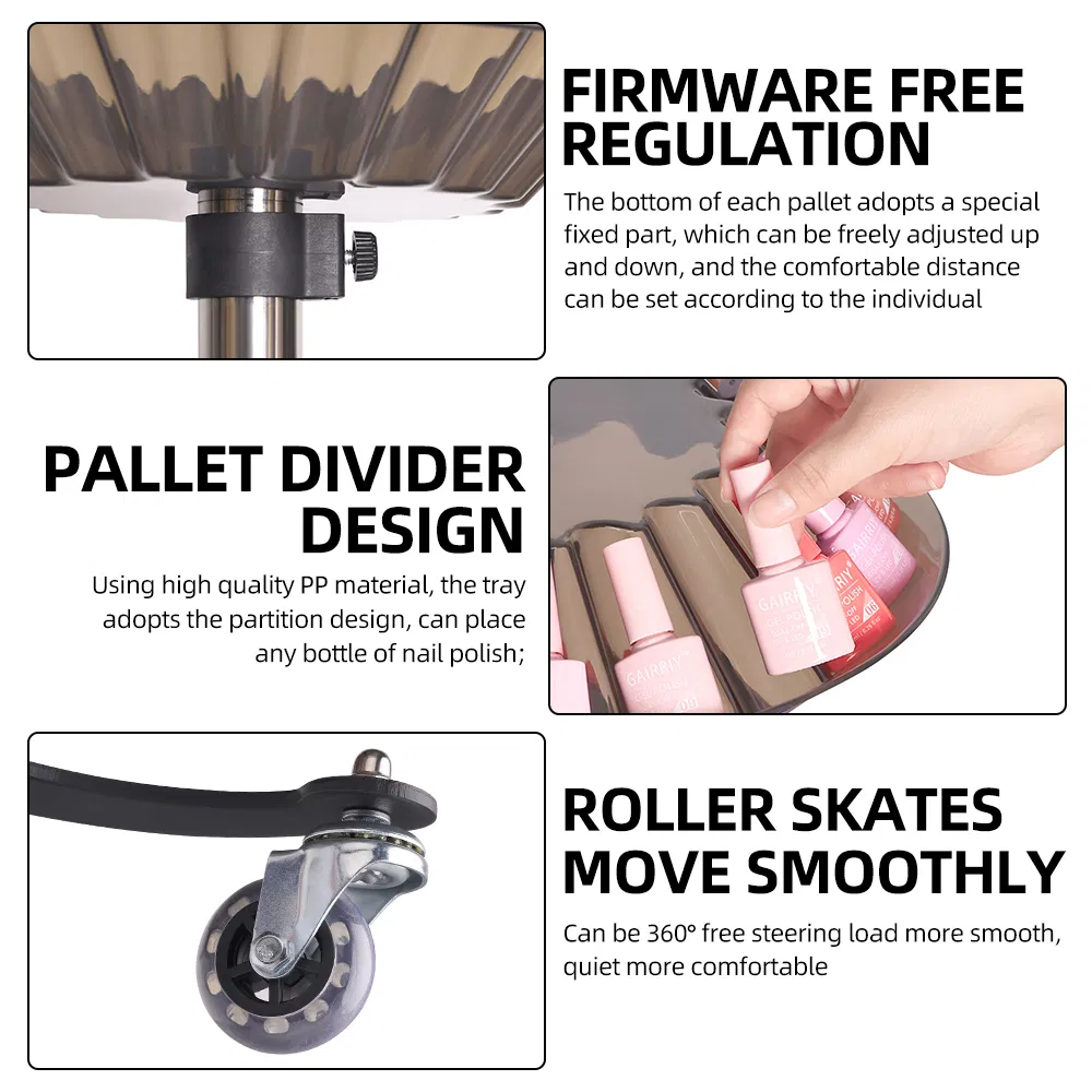 Beauty Professional Storage Tray Nail Polish Display Rack for Barber Salon