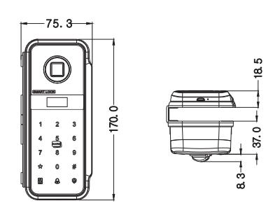 Fingerprint Smart Lock for Framed Sliding Door