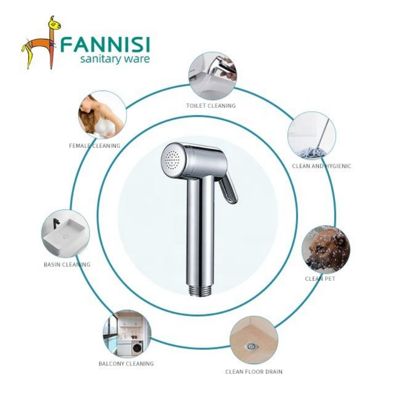 Manufacturers Wholesale Non-Electric ABS Plastic Paperless Handheld Toilet Bidet Sprayer