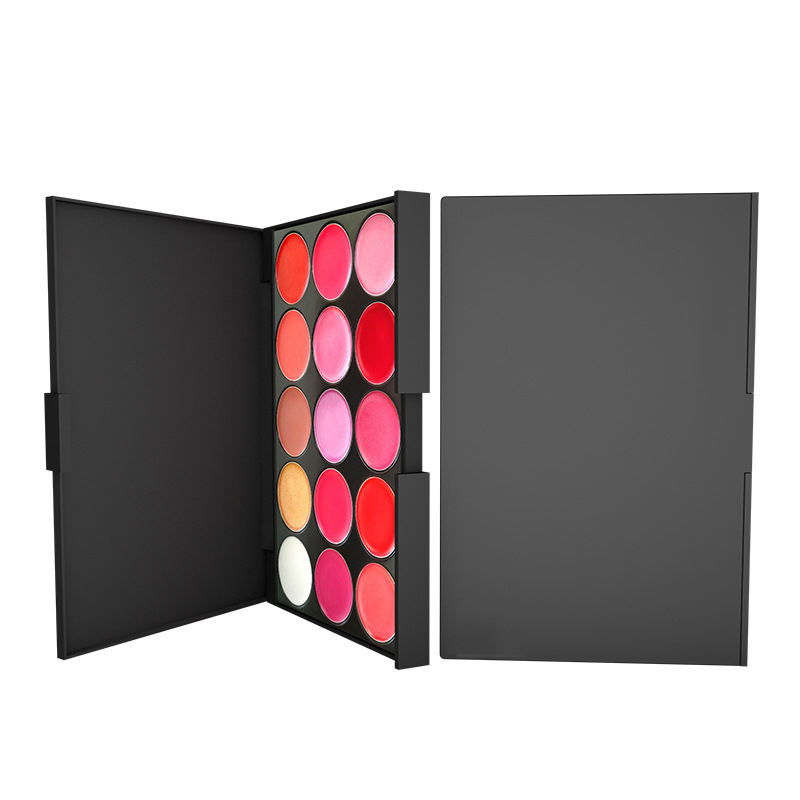 15-Color Lip Gloss Tray Lip Glaze Matte Lip Gloss Lipstick Long-Lasting Moisturizing Multi-Color Lip Gloss