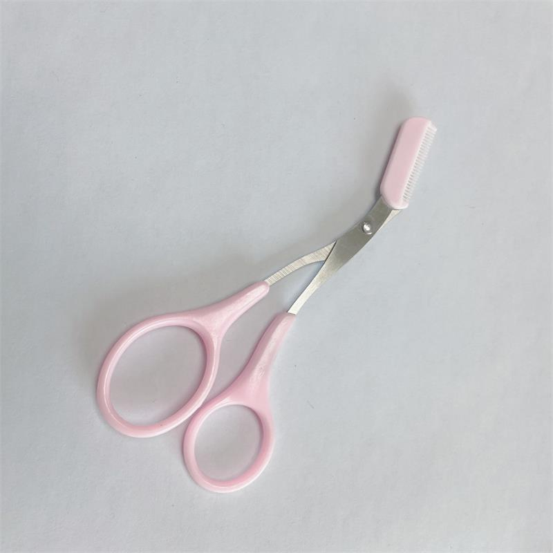 High Quality Eyebrow Trimmer Scissors with Comb Lady Women's Brows Hair Removal Grooming Tool for Shaping and Cutting Eyelashes