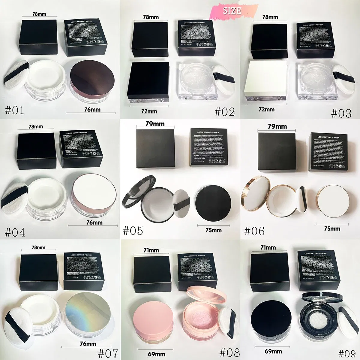 High Quality Setting Loose Powder Vegan Talc-Free Paraben-Free Customizable