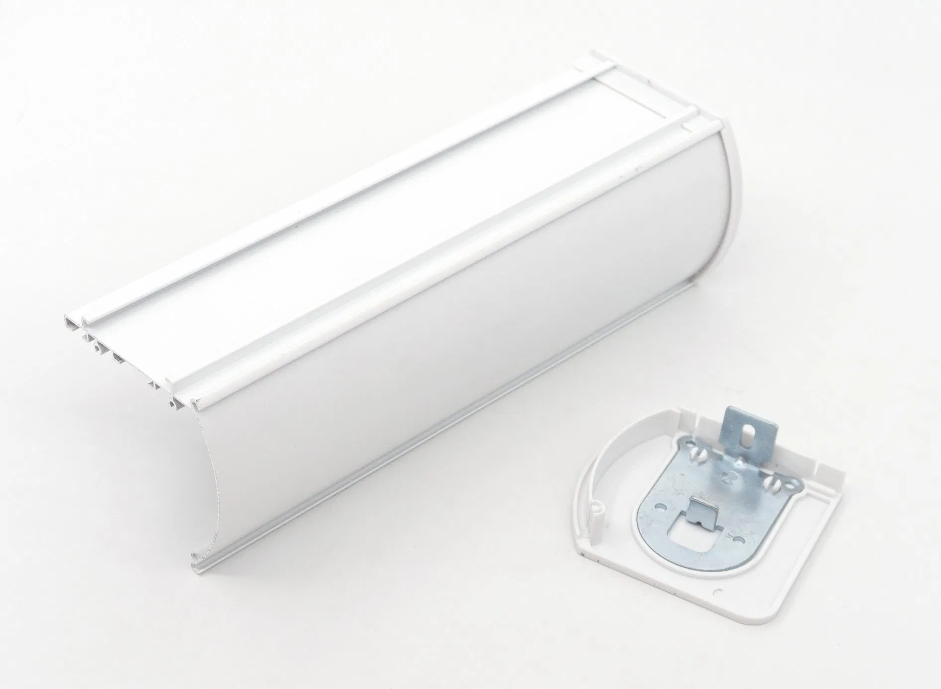 New Design Metal Drawing Process Roller Blind Rail Window Parts Curtain Bottom with Cassette Zebra Aluminum Track