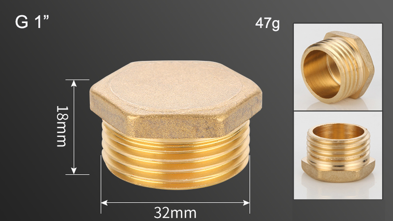 Hex Socket Drive Threaded Screw Type Water Pipe Stopper Plug