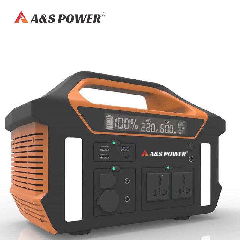 A&S Power 1000W Energy Storage Battery Pack 220V Solar Portable Power Station for Emergency Camping