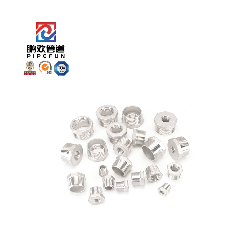 Stainless Steel Forged Fitting Reducing Hex Head Bushing 1/2''-48''